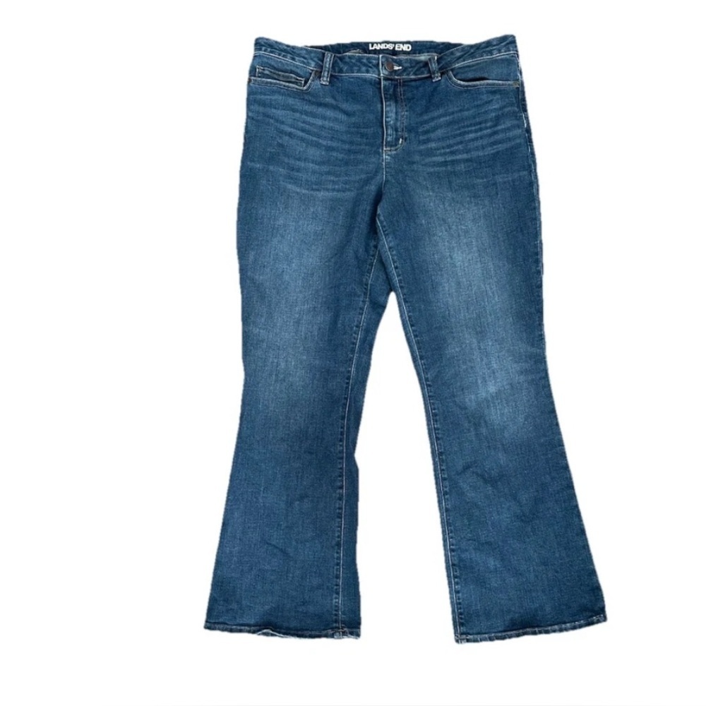 Lands’ End Mid Rise Bootcut Jeans 16 - Picture 6 of 6
